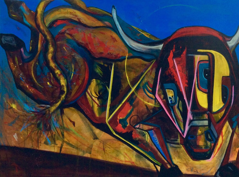 "Don't Give Me Your Bull", 36 x 48"